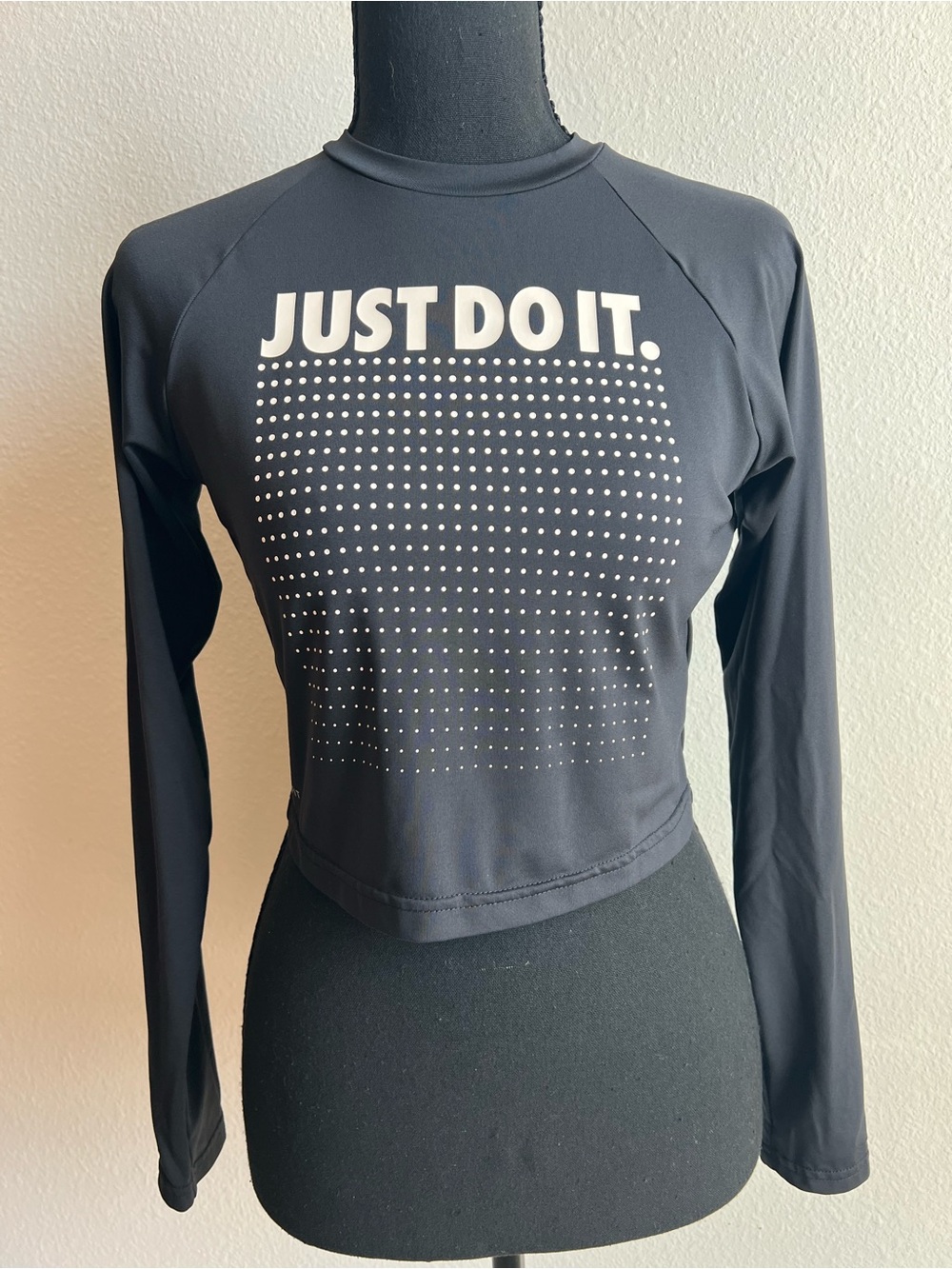 Nike Swim Girl's JDI Fade Long Sleeve Crop Hydroguard Swim Top XL